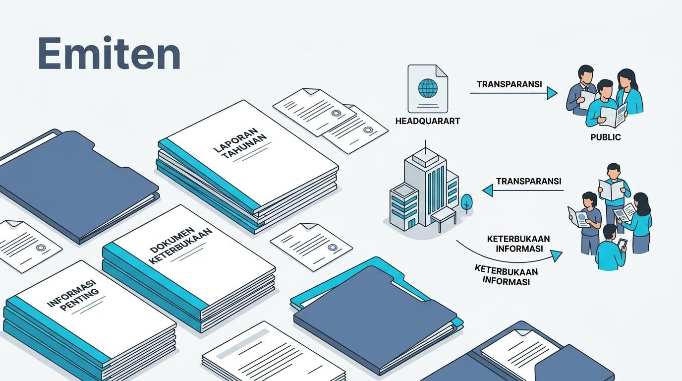 Ilustrasi dokumen keterbukaan informasi emiten